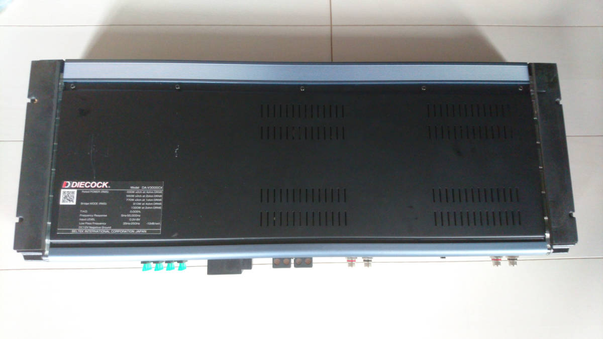 パワーアンプ DIECOCK DA-V3000STR ダイコック 製品情報 - オーディオ 