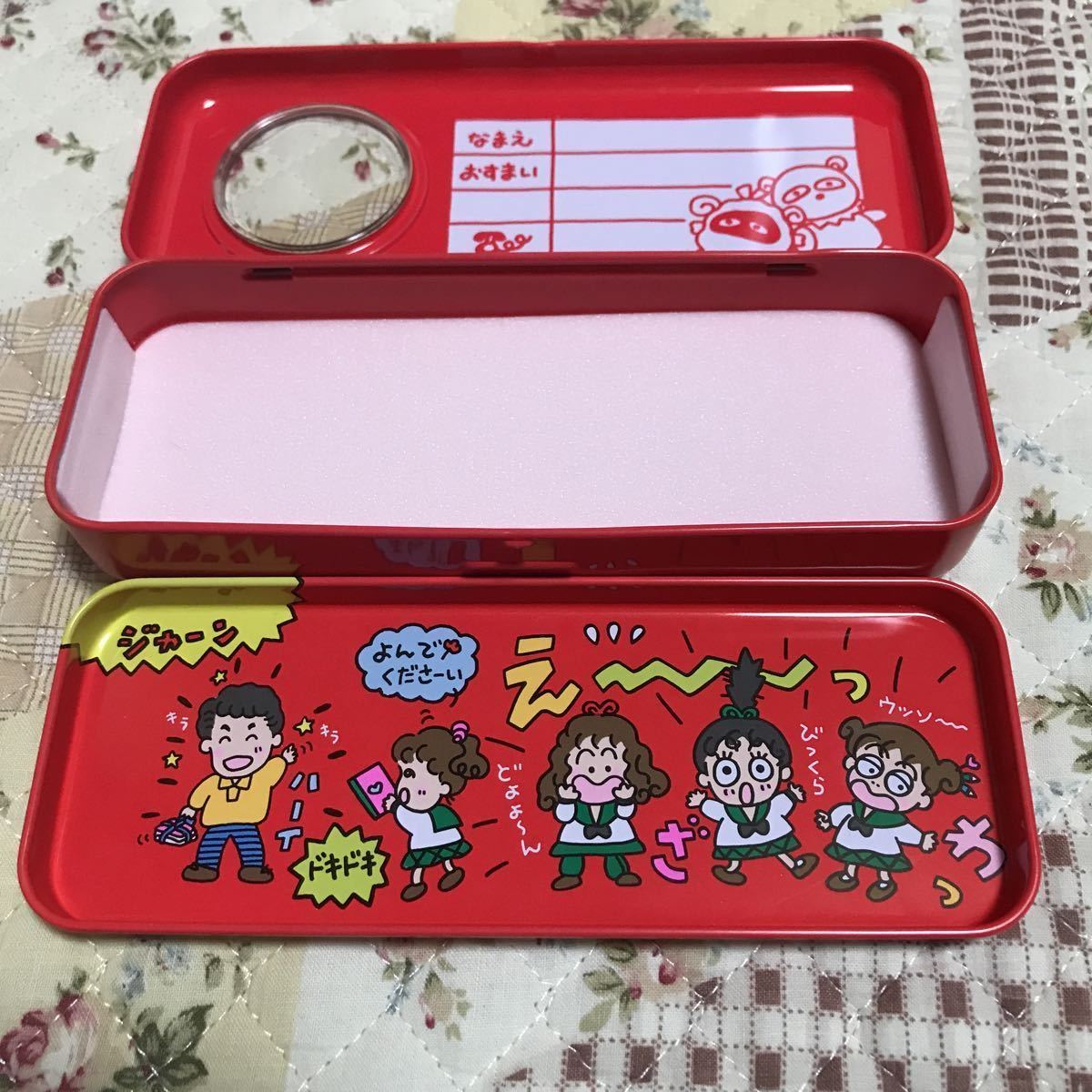 ☆レア☆レトロ☆サンリオ☆るるる学園☆缶ケース☆筆箱☆未使用品 