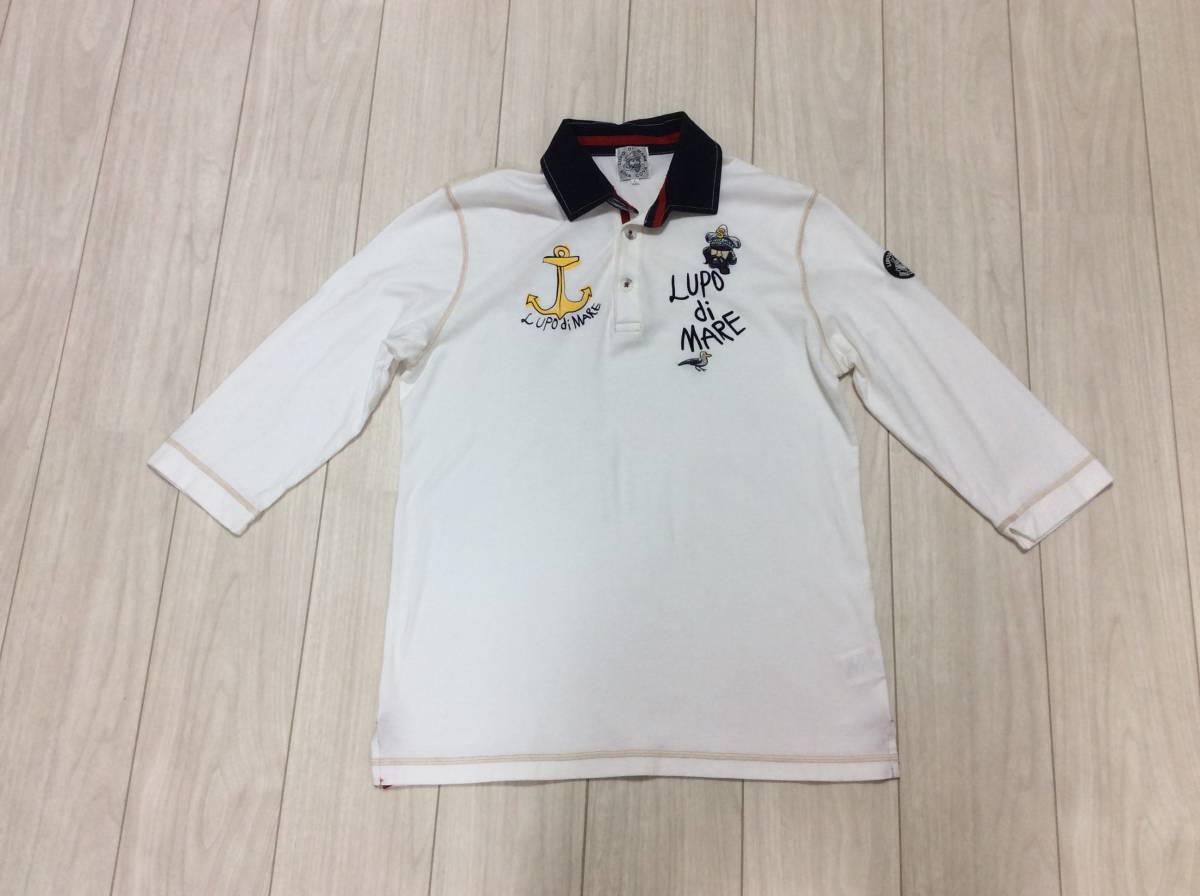 美品 】SINA COVA シナコバ メンズ 七分袖 ポロシャツ Lサイズ