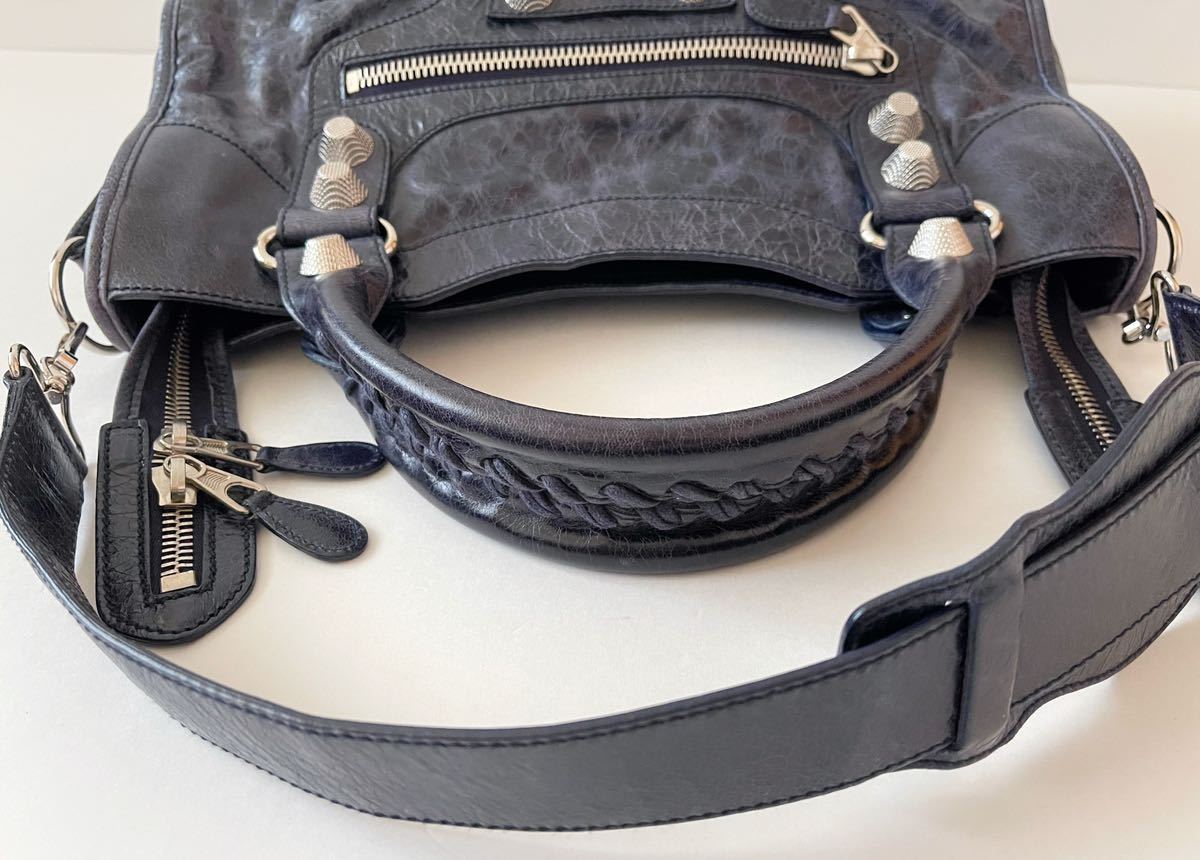 未使用□BALENCIAGAバレンシアガ ジャイアントシティ レザー ミラー 