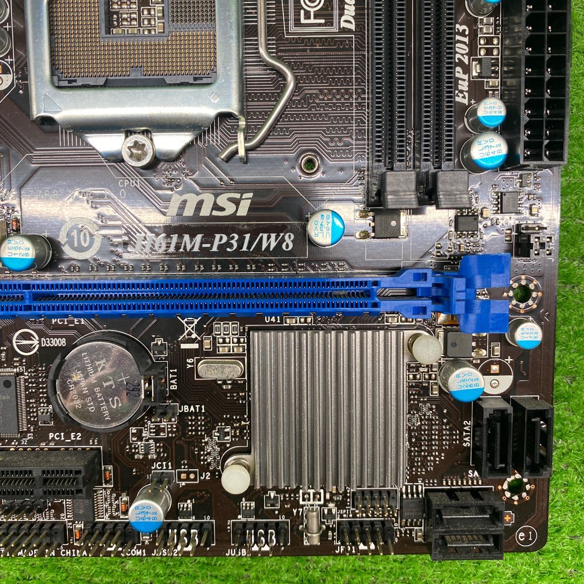 MO-881 激安 マザーボード msi H61M-P31/W8 LGA1155 BIOS立ち上がり確認済み ジャンク MSI H61M-P31&frasl;W8 Motherboard Specification USA (USED)