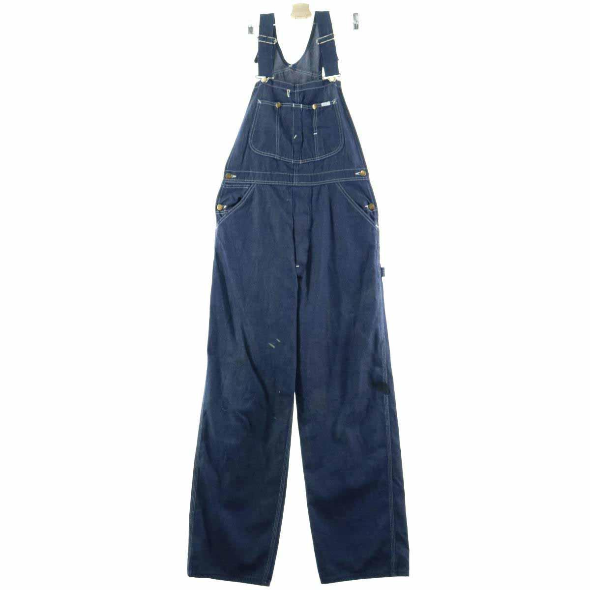 70年代 リー Lee デニムオーバーオール メンズw34 ヴィンテージ 