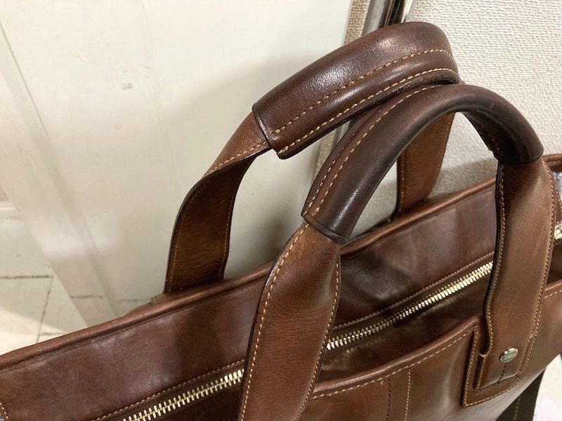 84Y200914X 美品 COACH コーチ メンズ バッグ 検) ビジネスバッグ