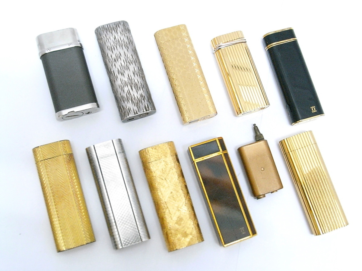 ▼ジャンク カルティエ ガスライター 10個セット ②まとめ 未点検 Cartier 中古