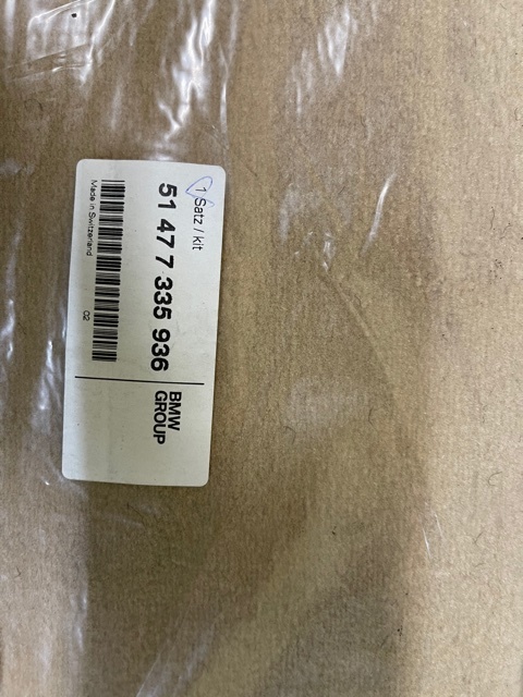 BMW純正 F30 3シリーズ 右ハンドル フロアマットセット　未使用　ベージュ_2