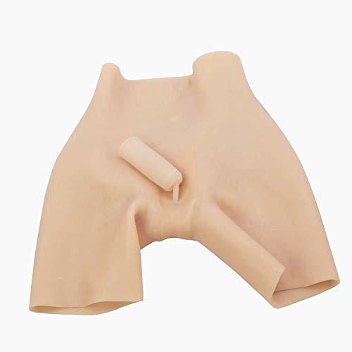 爆発的人気！セール商品！色肌色 サイズ插入不可-Mサイズ シリコンパンツ 女装パンツ 尿道付き 導尿可能 女装 コスプレ 超リアル_5