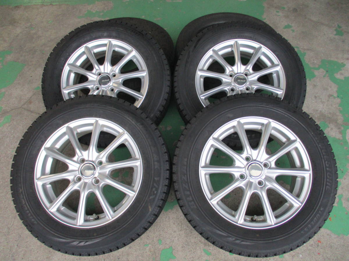 【安い，高品質】 バリ山 フリード ノート等 15&times;5.5J 4H 100 +50 ホイール付 185/65R15 ブリジストン ４本 H-125(スタッドレスタイヤ)｜売買されたオークション情報、yahooの商品情報をアーカイブ公開 - オークファ 4穴