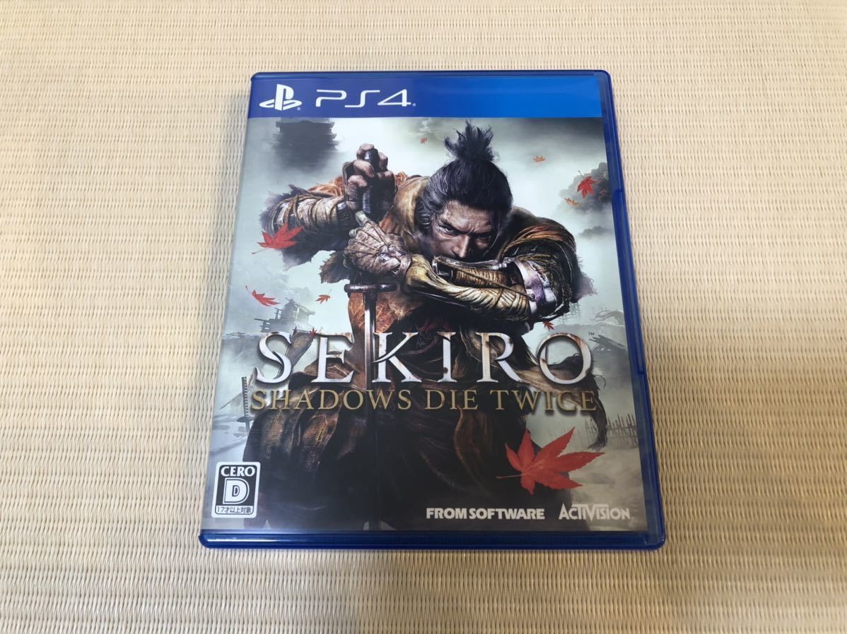 【美品】PS4 SEKIRO SHADOWS DIE TWICE 隻狼 数量限定特典付パッケージ Shadows Die Twice Square Push Universe