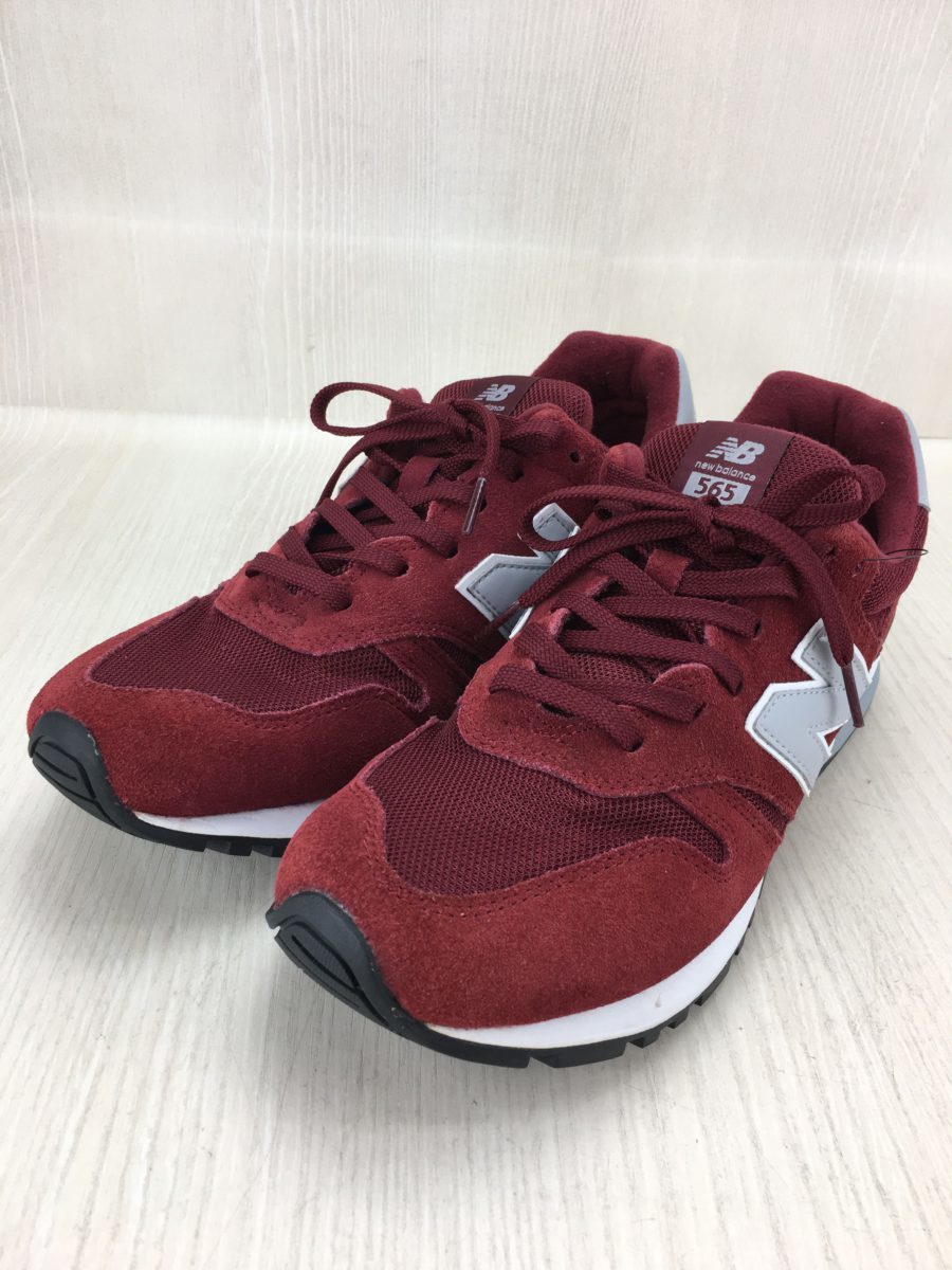 NEW BALANCE◆ニューバランス/ローカットスニーカー/27.5cm/レッド/スウェード/ML565SRG