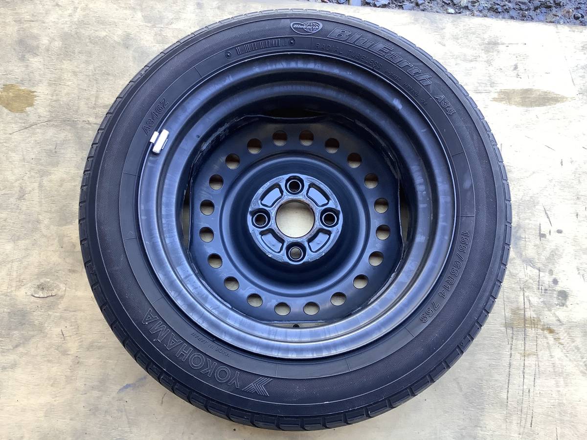 NJ4598 ☆ダイハツ／タント／LA600S ▽ホイール付きタイヤ（ラジアル