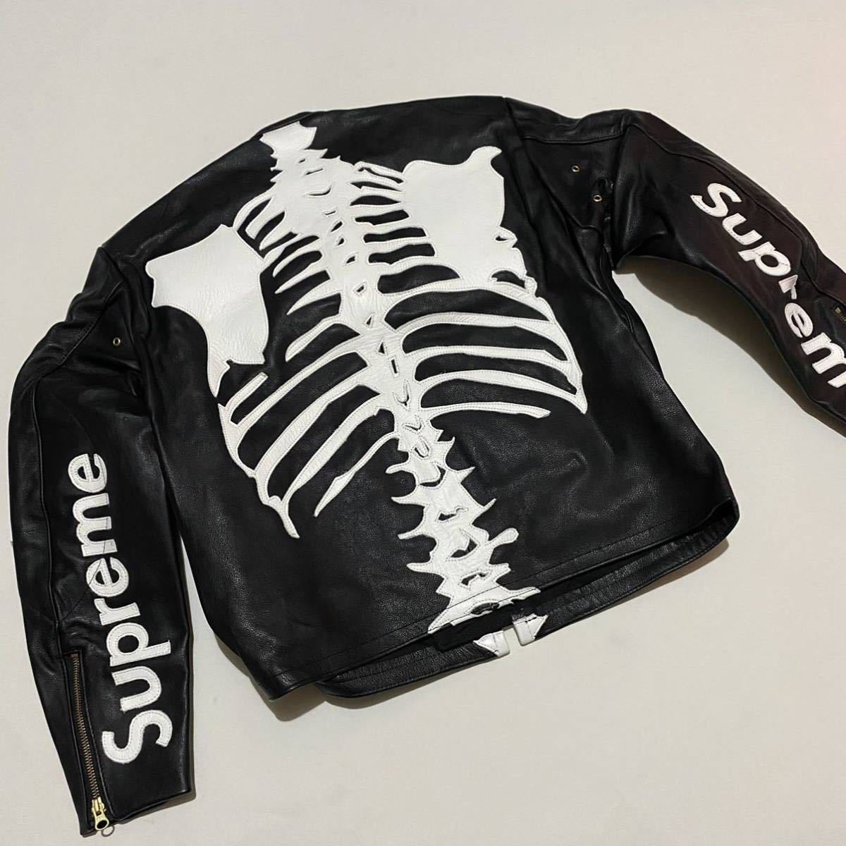 納品書 Supreme vanson シュプリーム バンソン 17AW Leather Bones