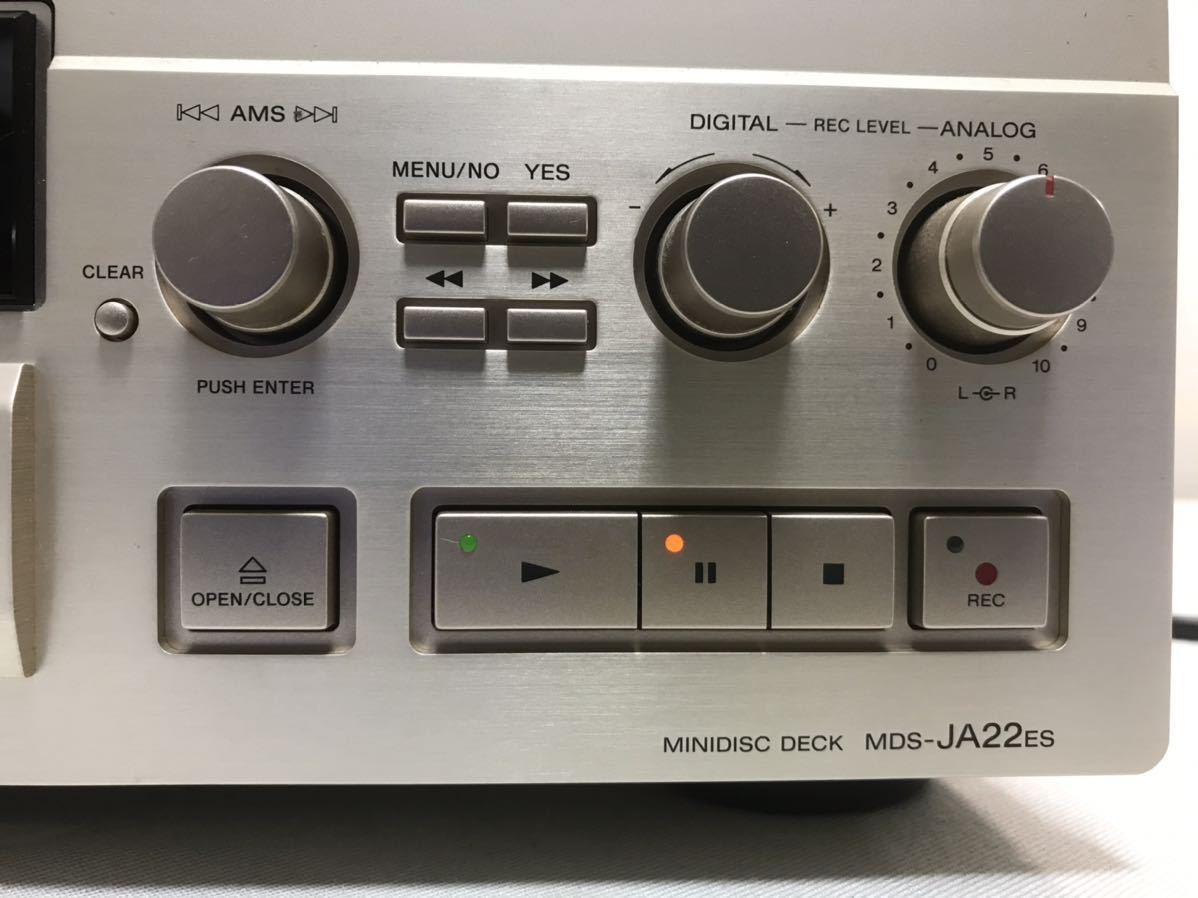 Yahoo!オークション SONY ソニー MDS-JA22ES MDデッキ 通電 ジャンク