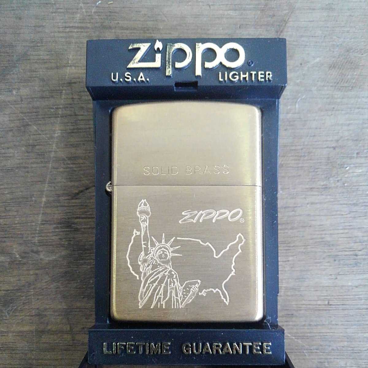 希少 ZIPPO ジッポー 1994年 ソリッドブラス ウィンディライター 真鍮