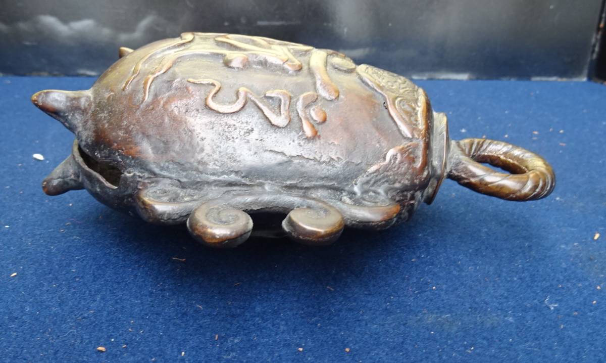 仏具　神社拝殿　銅製　鰐口_4