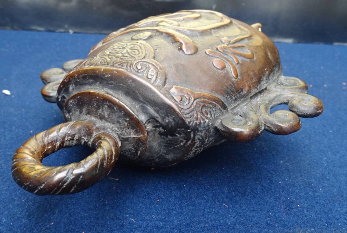 仏具　神社拝殿　銅製　鰐口_5