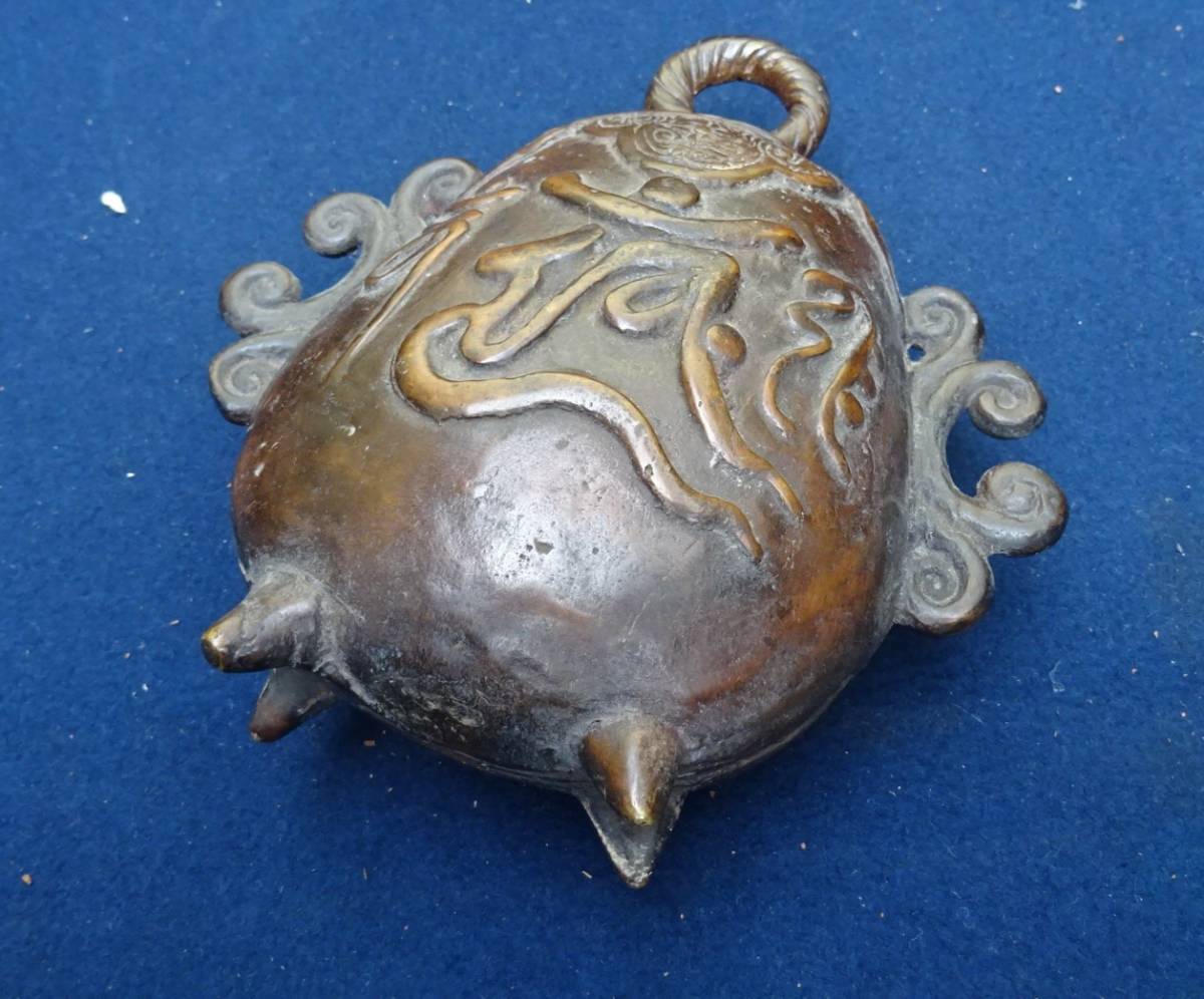 仏具　神社拝殿　銅製　鰐口_7