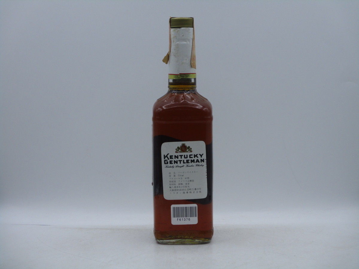 ケンタッキー ジェントルマン KENTUCKY GENTLEMAN Kentucky - 40度 