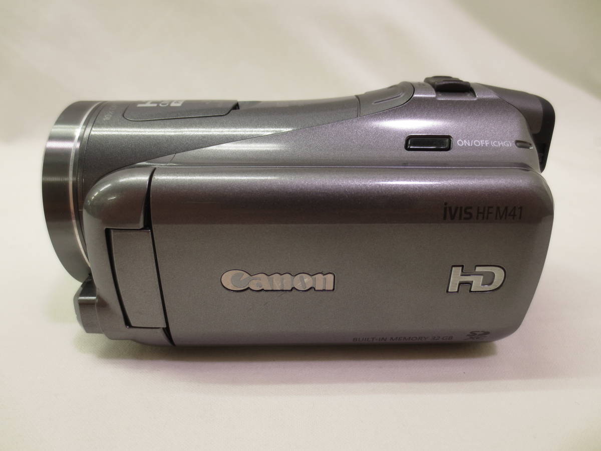 Canon キヤノン デジタルビデオカメラ iVIS HF M41 シルバー 【動作