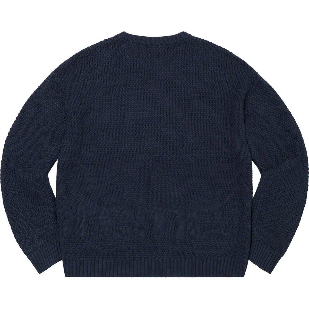 Supreme Textured Stripe Supreme Textured Stripe Crewneck Grey M