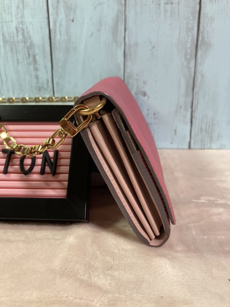 本物保証・美品・LOUIS VUITTON・ポルトフォイユ サラ チェーン・ルイ  