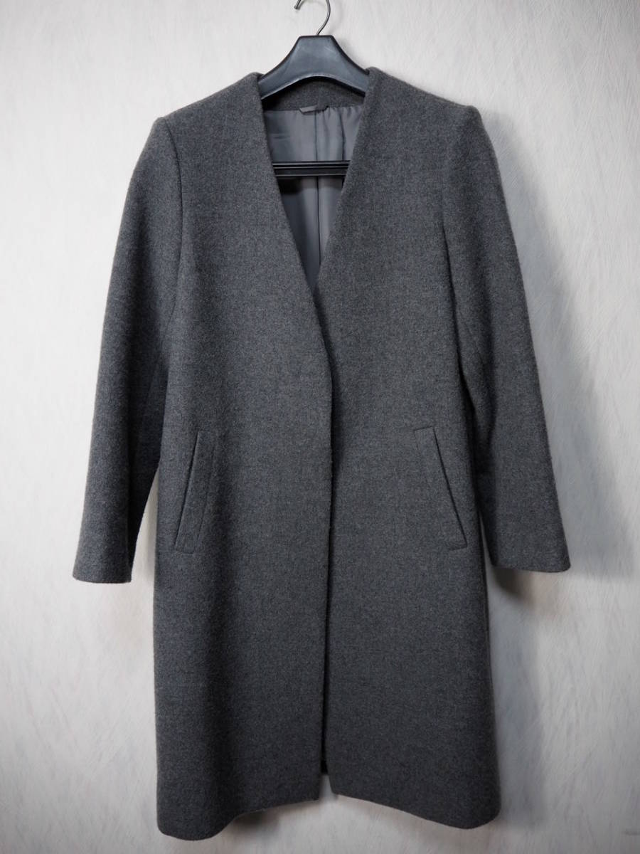 得価，豊富な ANAYI アナイ ノーカラーコート サイズ38 ウール 
