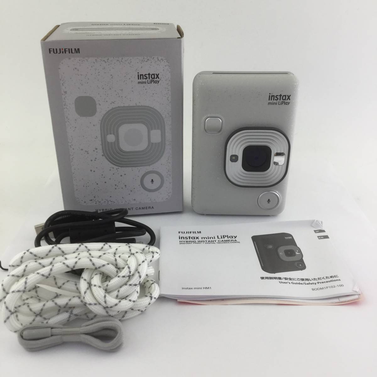 富士フイルム instax mini LiPlay ストーンホワイト 新時代チェキ