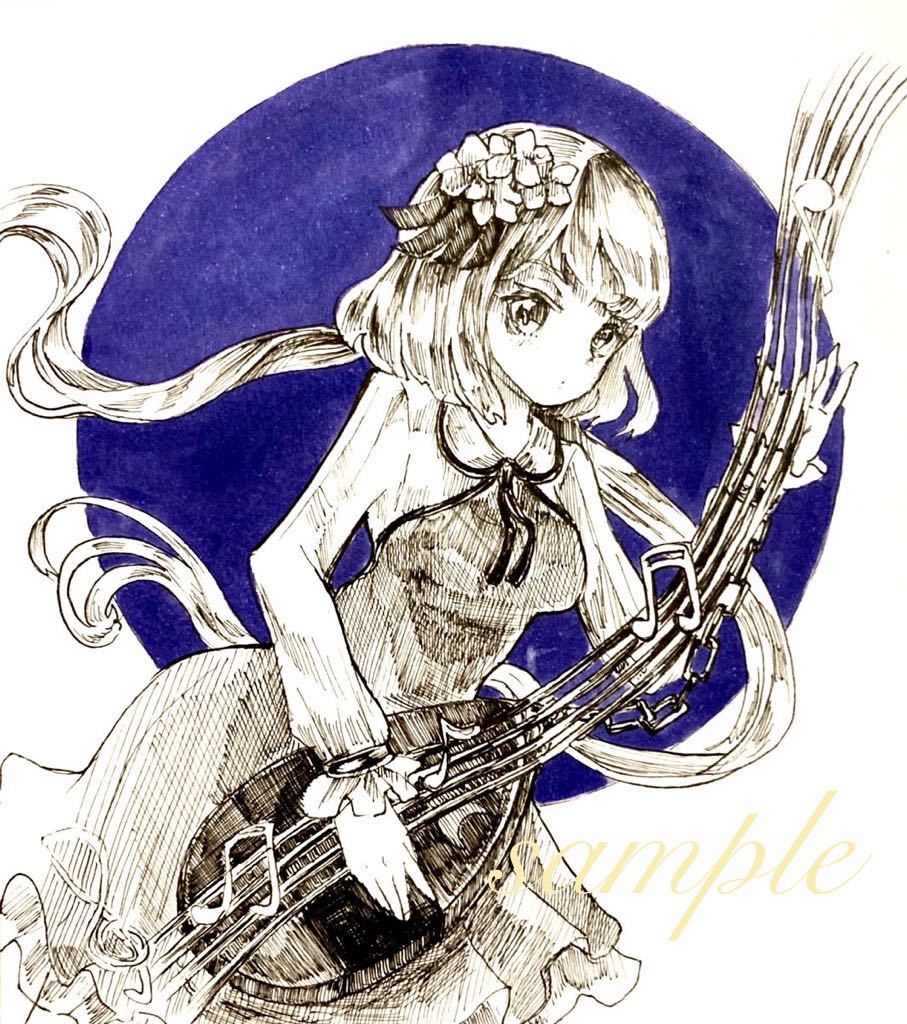 同人 東方手描きイラスト色紙 九十九弁弁 手描きイラスト 売買されたオークション情報 Yahooの商品情報をアーカイブ公開 オークファン Aucfan Com