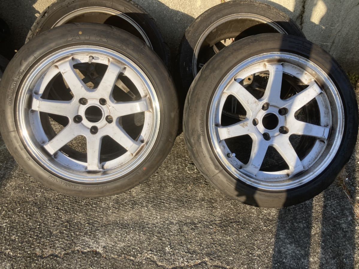 origin sr7 17インチ 9j +30 5h 114.3 2本 jzx100 s15 s14 r32 ホイール