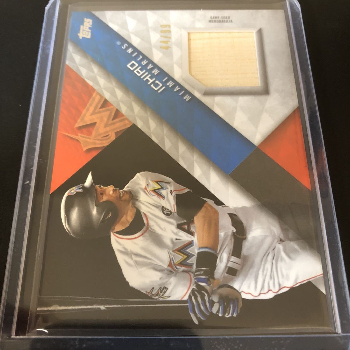 99枚限定 イチロー 2018 Topps Series 1 実使用バットパッチカード
