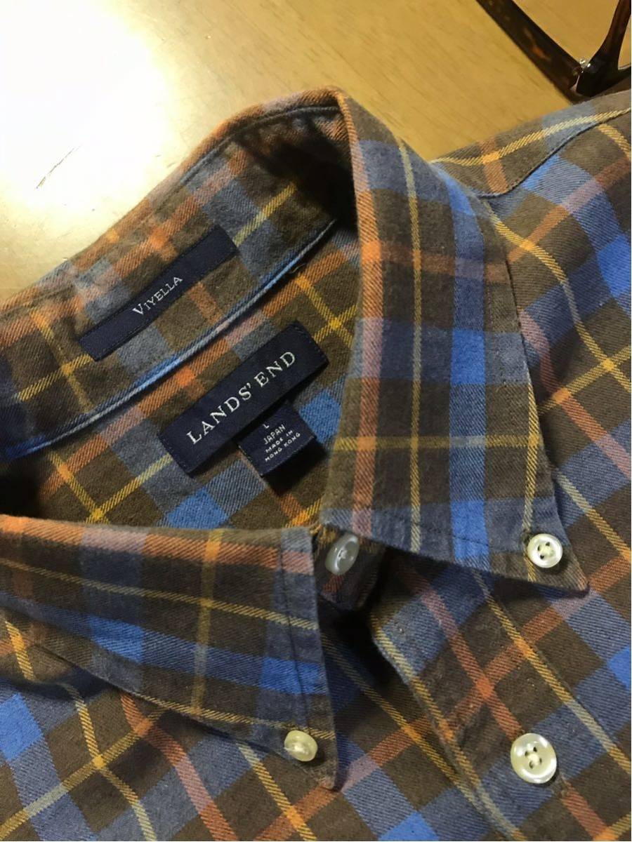 Lands End Viyella素材 日本ランズエンド 香港製 水色茶オレンジ黄格子b D Lサイズ 売買されたオークション情報 Yahooの商品情報をアーカイブ公開 オークファン Aucfan Com