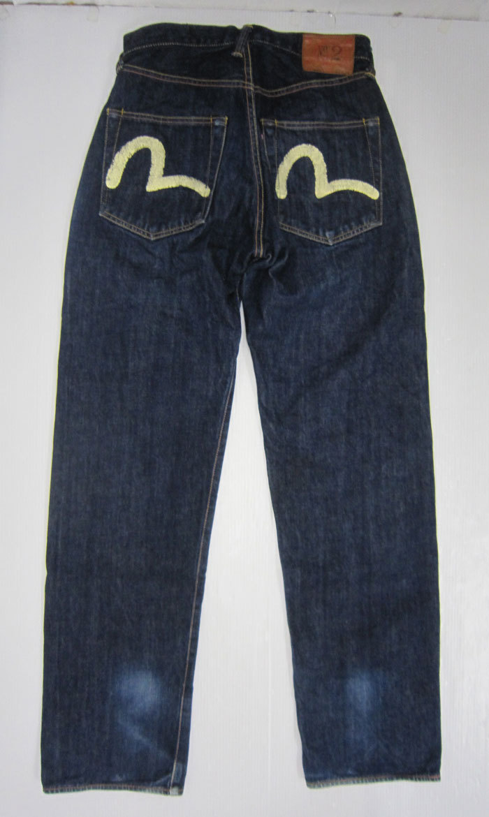 EVISU エヴィス デニム 白カモメ ジーンズ ボトムス w32 白ペイント