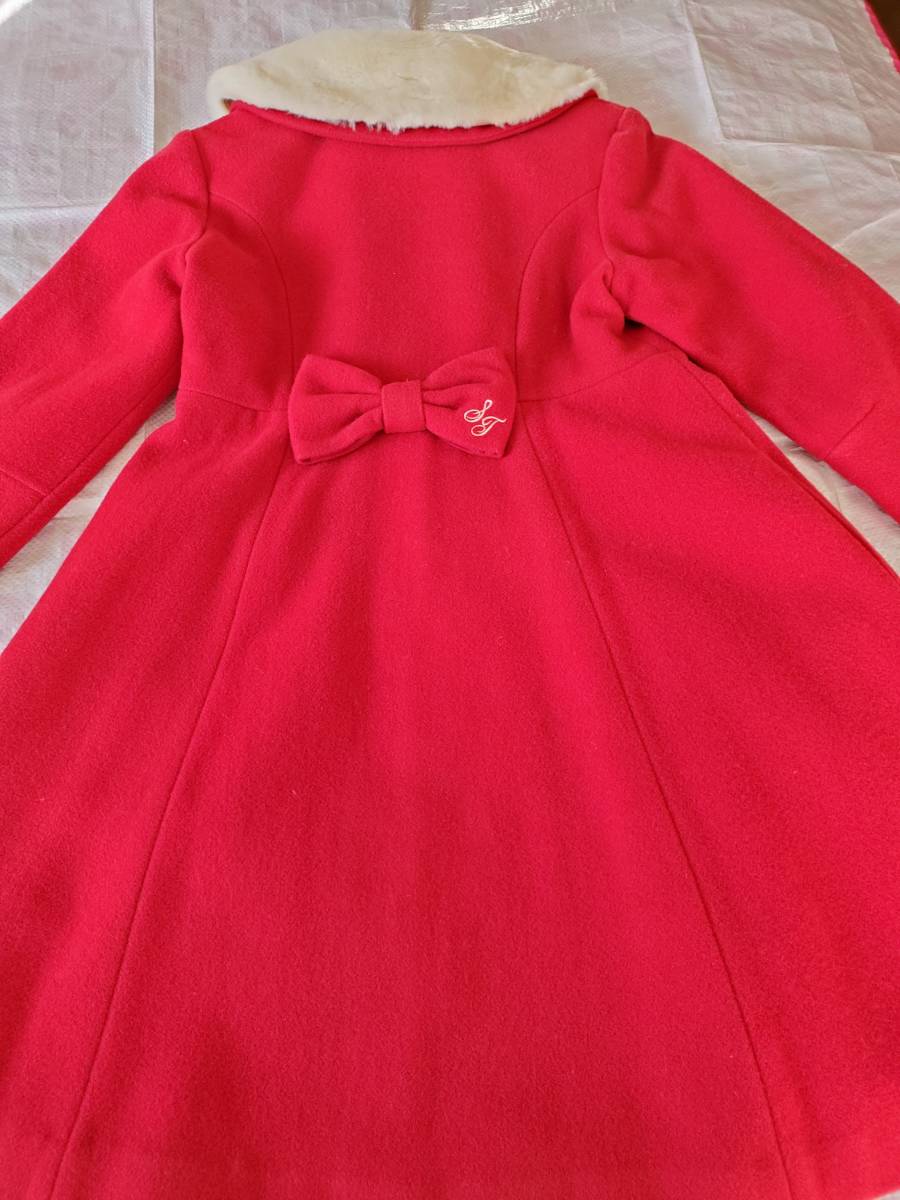 シャーリーテンプル はしごリボンコート 150 赤(ジャンパー、ブルゾン  