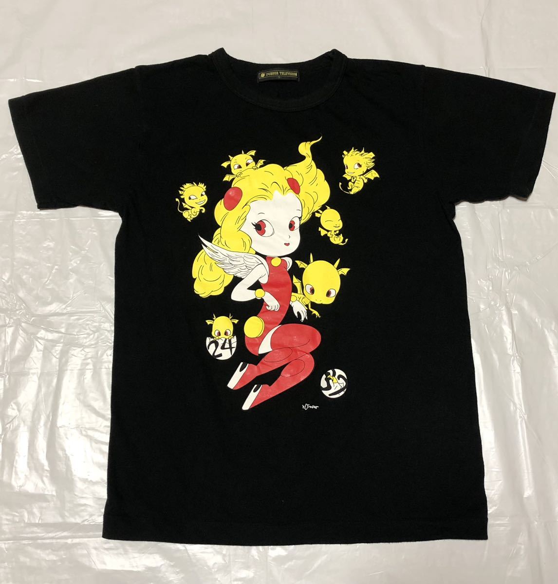 □2014年 24時間TV□天野喜孝デザイン チャリTシャツ□Sサイズ 
