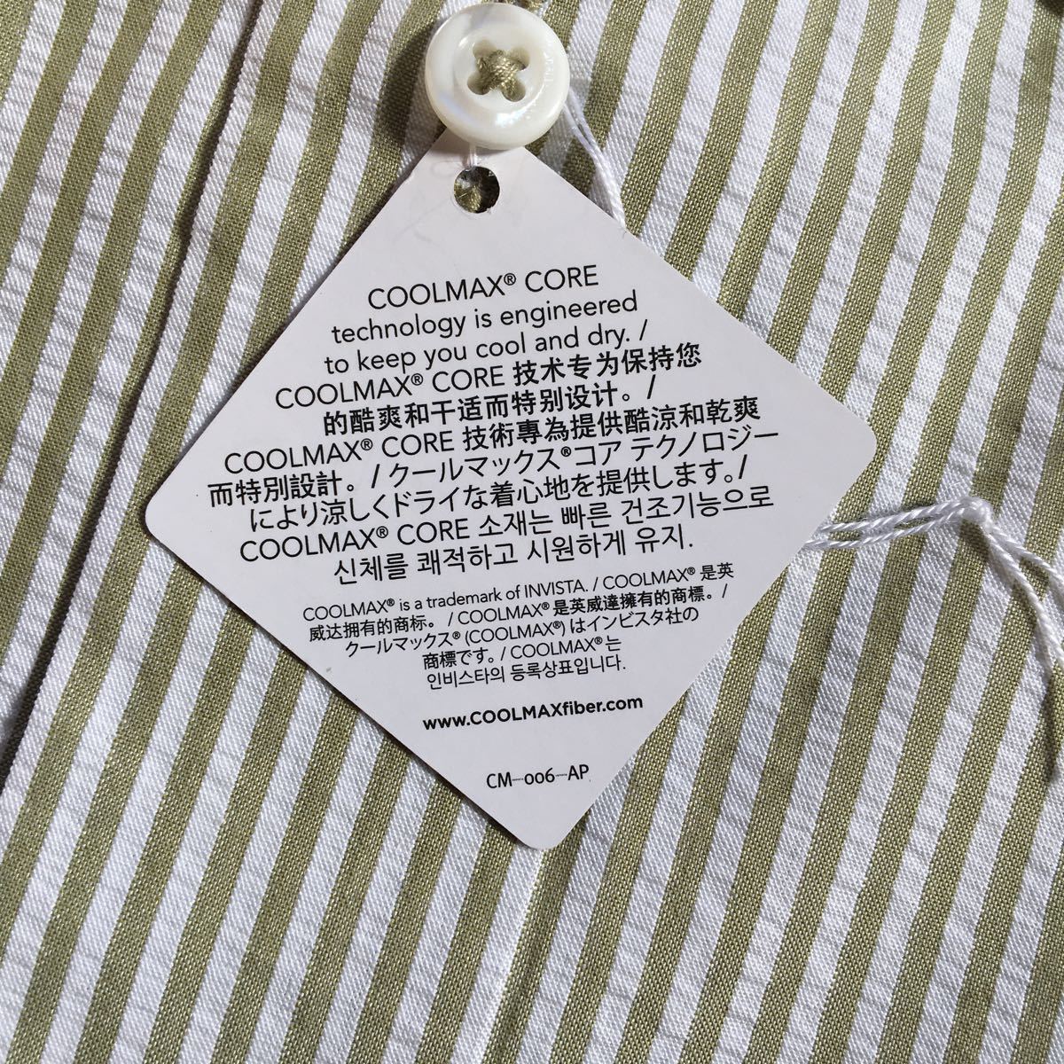 半袖 ワイシャツ 4l 首回り46cm サッカー生地 白 緑ストライプ ボタンダウン Coolmax B Tclub Xlサイズ以上 売買されたオークション情報 Yahooの商品情報をアーカイブ公開 オークファン Aucfan Com