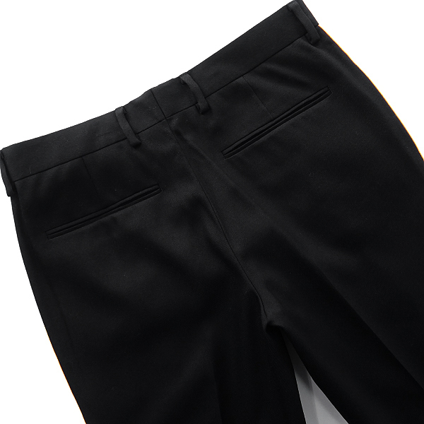 カルバンクライン スラックスパンツ ジップフライ サイドライン ウール  