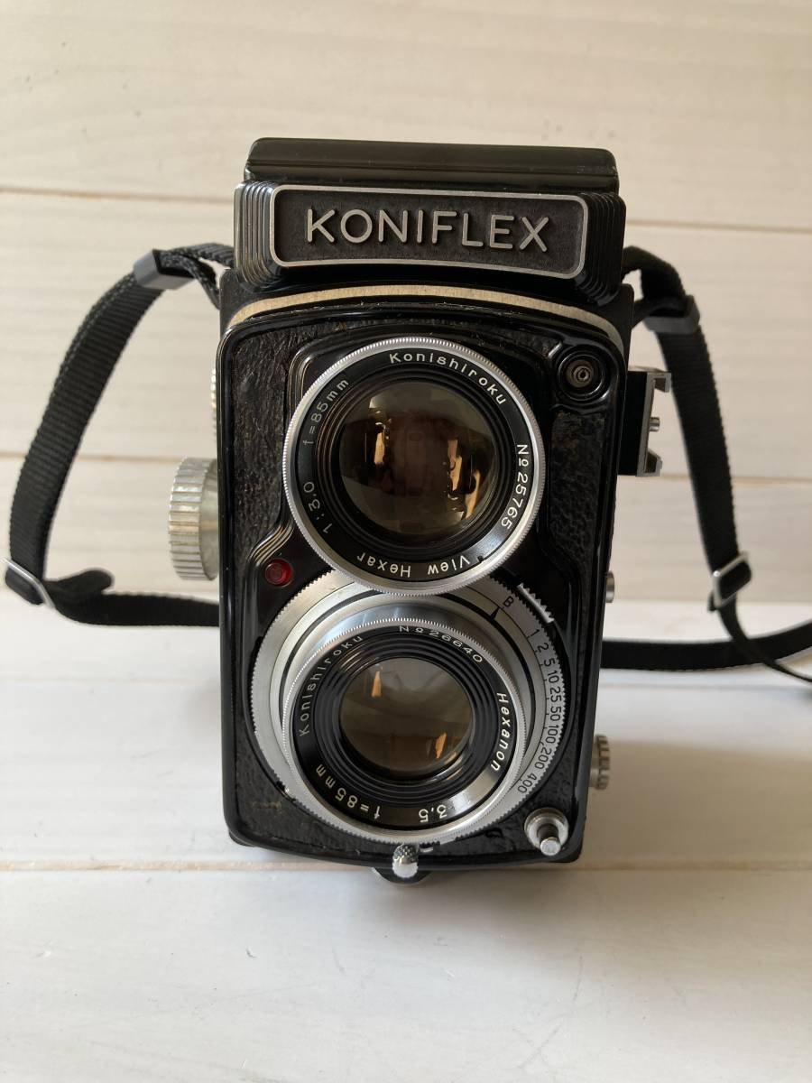 コニフレックスKONIFLEX 二眼レフカメラ View Hexar 1:3.0 85mm
