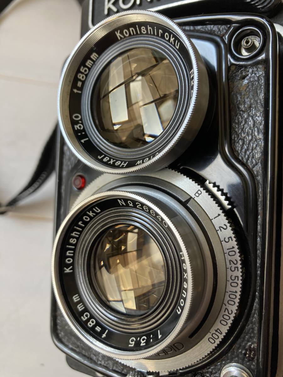 コニフレックスKONIFLEX 二眼レフカメラ View Hexar 1:3.0 85mm