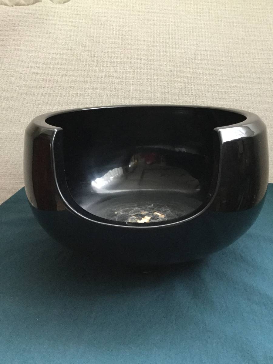 ほぼ未使用 茶道具 月松斎 黒真塗 面取風炉 土風炉 五徳 前瓦 敷板 底瓦共箱 土風炉 黒真塗 月松斎 面取道安風炉 （230915う2 《