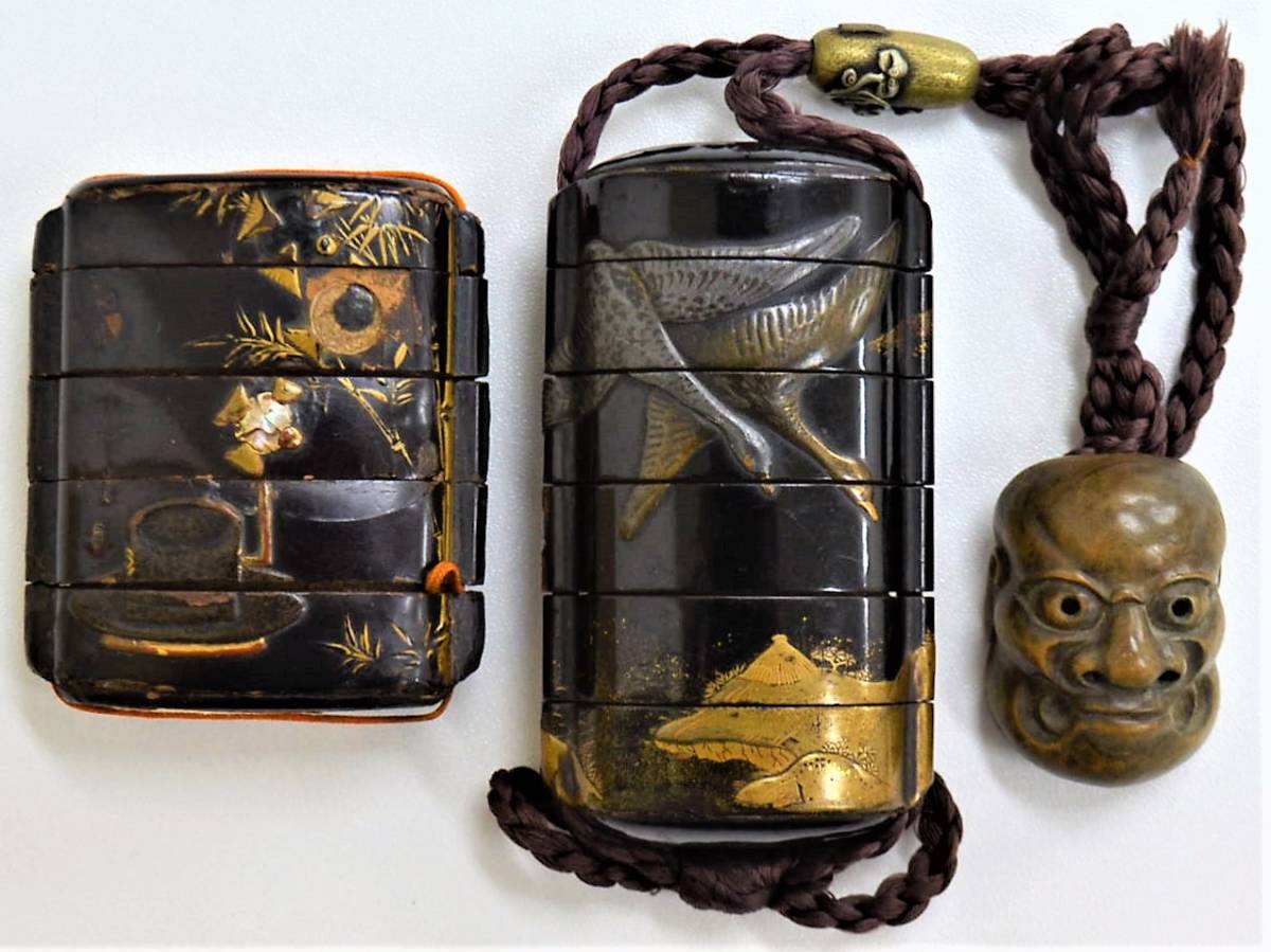 2120  骨董　竹製瓢箪根付煙草入れ　提物　提げ物　竹細工　時代物 2120 骨董 竹製瓢箪根付煙草入れ 提物 提げ物 竹細工 時代物 【公式通販】