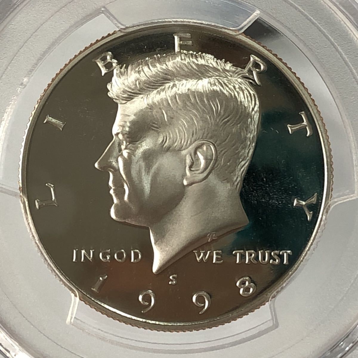 HOT，お得 1円スタート 最高鑑定 1998年 アメリカ 米国 / ケネディ ハーフダラー 50c 硬貨 / PCGS PR70DCAM / アンティーク モダンコイン(北アメリカ)｜売買されたオークション情報、yahooの商品情報をアーカイ 北アメリカ