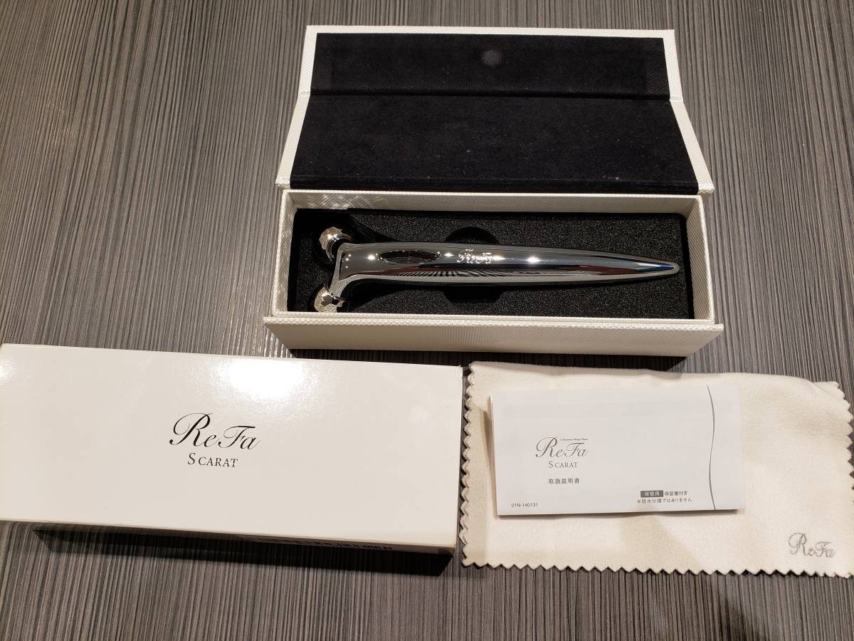 △未使用保管品 ReFa プラチナ電子ローラー リファカラット 美顔