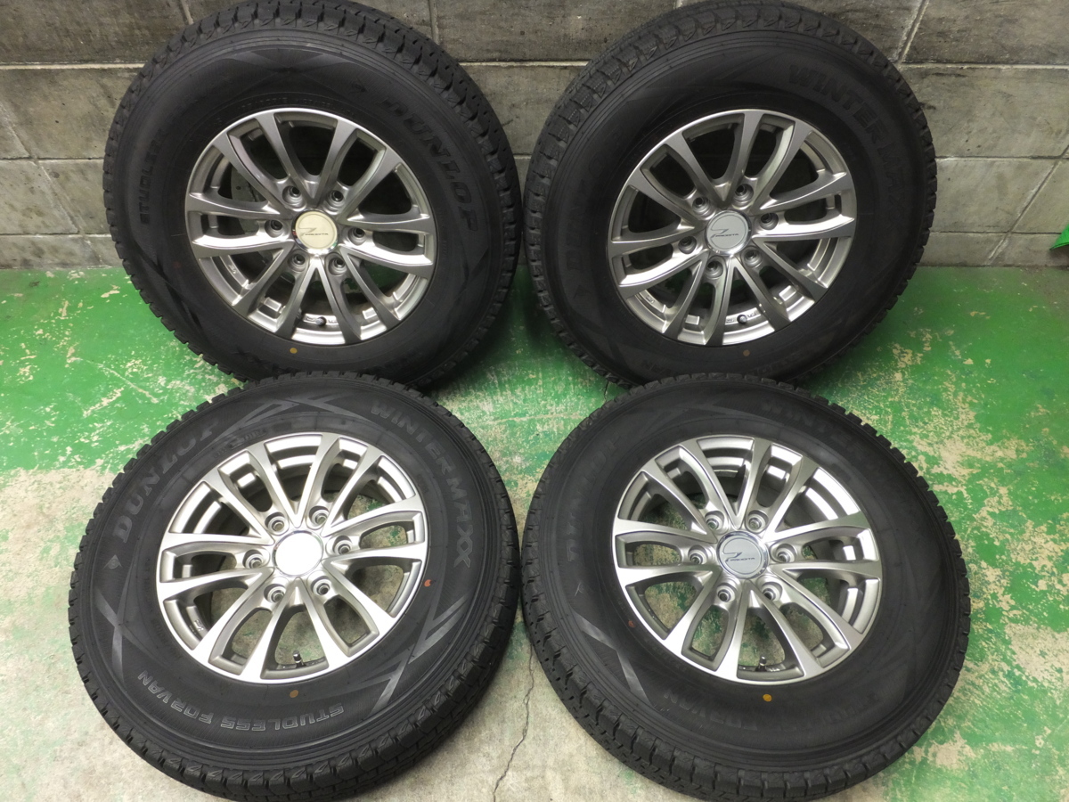 バリ溝！17年！綺麗！ほぼ10分☆ハイエース 等 195/80R15 107/105L
