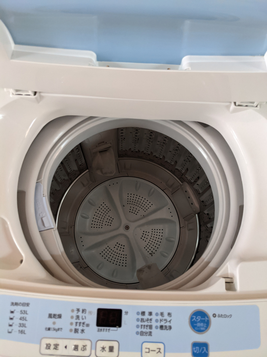 Haier AQUA 全自動電気洗濯機 6.0kg 2015年製 AQW-S60C OS - 中古