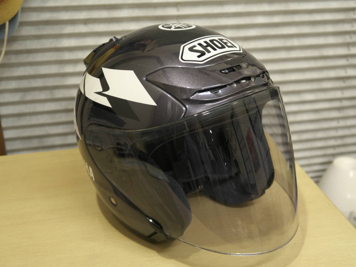 YAMAHA J-FORCEⅡ ストロボカラー 美品超希少SHOEI Lサイズ SHOEI