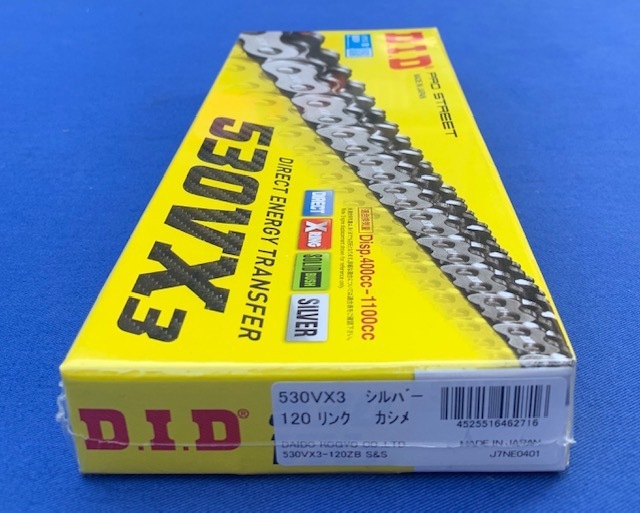 S】良品♪ZZR1200 DID ゴールドチェーン♪530ZVM2♪ 530 VX3 Gold X