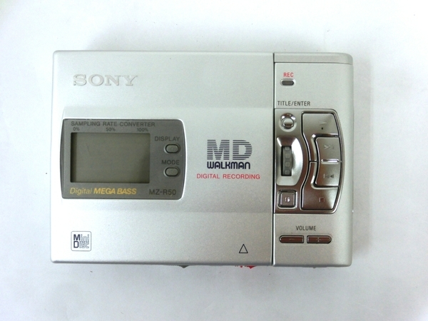 SONY ソニー MZ-R50 ポータブルMDレコーダー シルバー MZ-R50-S MD