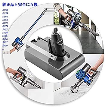  ダイソンV6バッテリー 21.6V 3000mAh 64.8Wh Dyson DC62 DC61 DC58 DC59 DC74_3