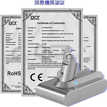  ダイソンV6バッテリー 21.6V 3000mAh 64.8Wh Dyson DC62 DC61 DC58 DC59 DC74_7