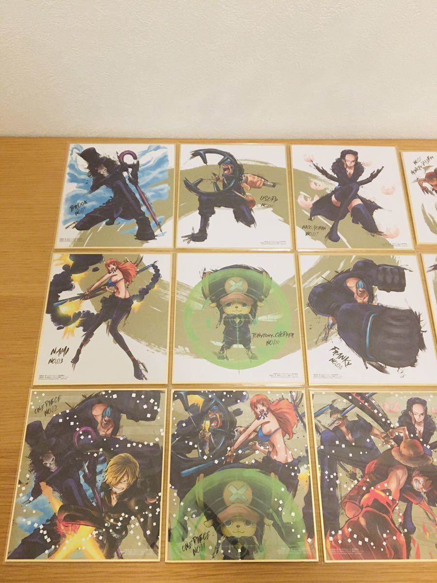 ワンピース 色紙art Film Gold 色紙アート One Piece ルフィ ゾロ サンジ ナミ ロビン チョッパー 食玩 ミニ色紙 12枚セット 全種 レア One Piece 売買されたオークション情報 Yahooの商品情報をアーカイブ公開 オークファン Aucfan Com