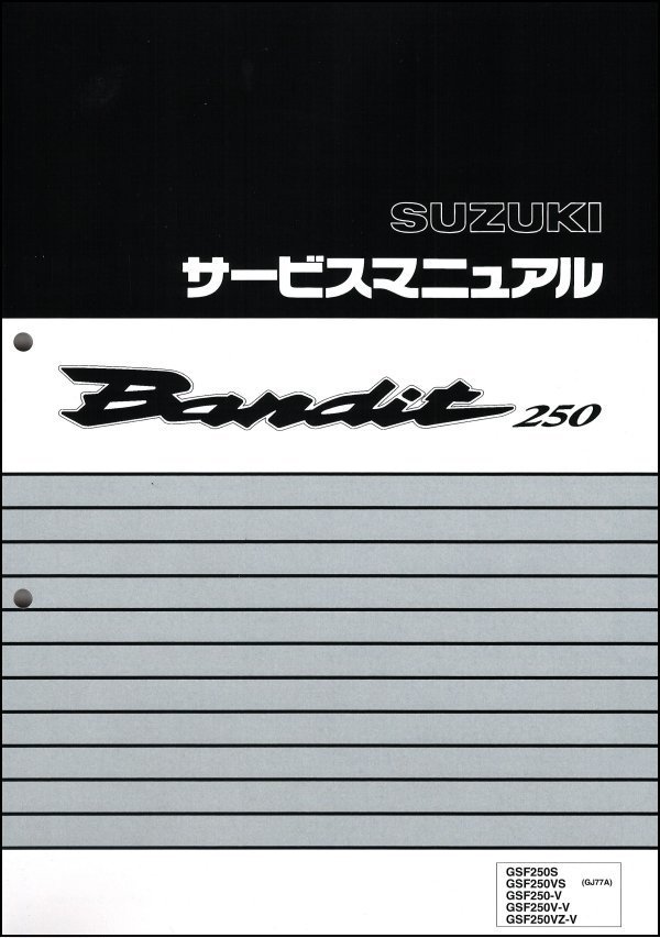 バンディット250 スズキ GJ77A BANDIT250 スリップ バイクの系譜 MK